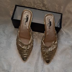 Gold sandals